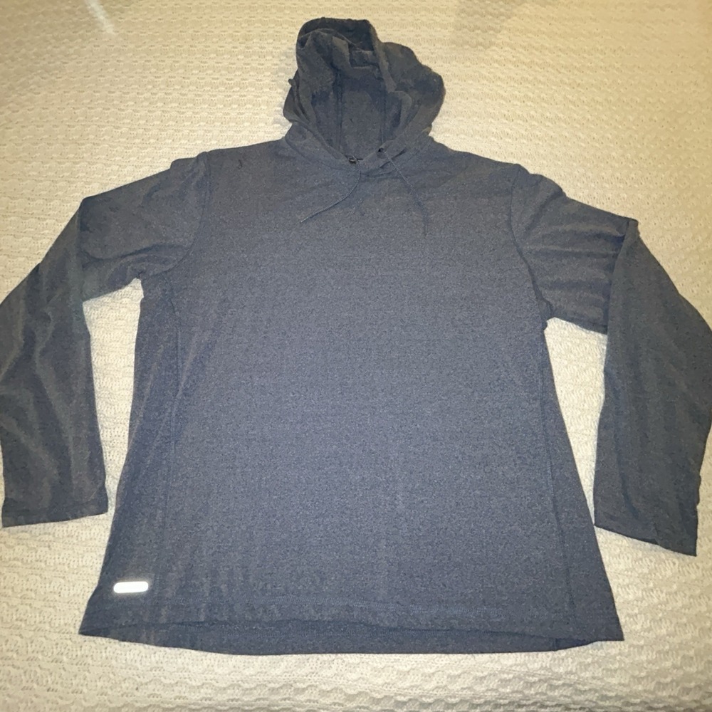 Free Country Men's 2xl Soft Microtech Hoodie Blue W Small Blemish On Shoulder